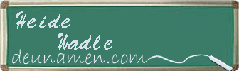 Heide Wadle Visitenkarte